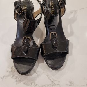 Anyi Lu Patent Leather Sandals
